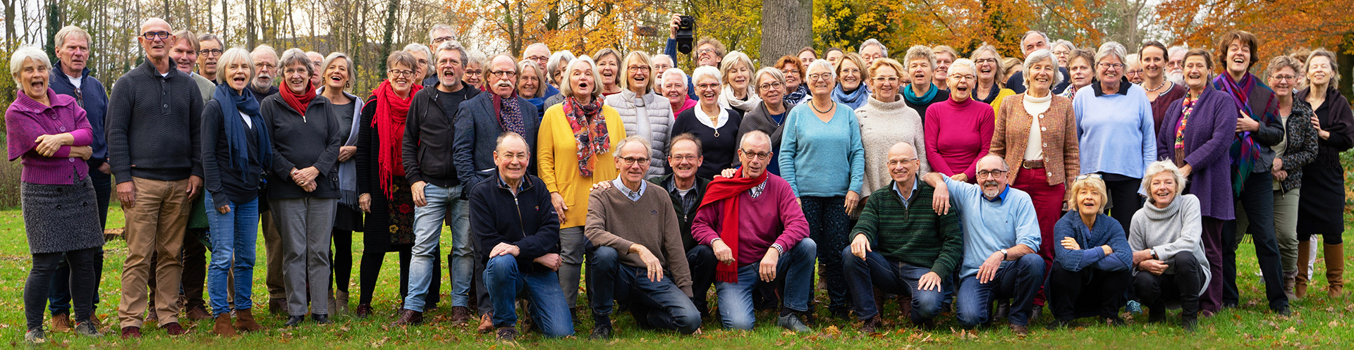 groepsfoto onder